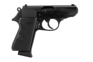 PPK/S .22LR Pistol from Walther has a black synthetic Polymer grip